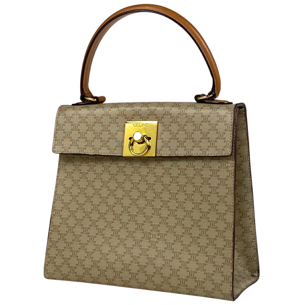 Celine Macadam handbag canvas beige